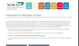 
							         Information for Nonpublic Schools - North Carolina State Education ...								  
							    