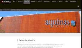 
							         Information for Parents - Aquinas College								  
							    
