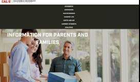 
							         Information for Parents | Cal U								  
							    