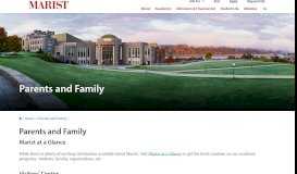 
							         Information For | Parents & Family - Marist College								  
							    