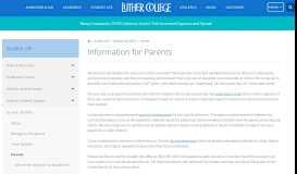 
							         Information for Parents | Student Life | Luther College								  
							    