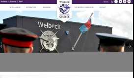 
							         Information for Parents | Welbeck The Defence 6th Form College								  
							    