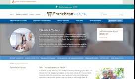 
							         Information for Patients and Visitors | Franciscan Health								  
							    