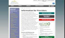 
							         Information for Providers :: Health Plan :: Contra Costa Health Services								  
							    