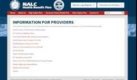 
							         Information for Providers | National Association of Letter Carriers ...								  
							    