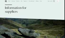 
							         Information for suppliers | National Trust								  
							    