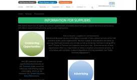 
							         Information for Suppliers - NHS SBS Corporate								  
							    