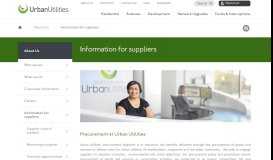
							         Information for suppliers - Queensland Urban Utilities								  
							    