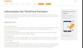 
							         Information for ThinPrint Partners								  
							    