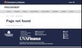 
							         Information for Vendors: Procurement Services - University of Virginia ...								  
							    