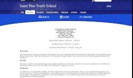 
							         Information / Information - Saint Pius Tenth School								  
							    