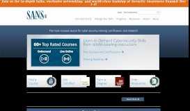 
							         Information Security Training | SANS Cyber Security Certifications ...								  
							    