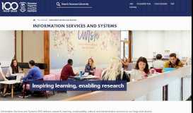
							         Information Services and Systems - Swansea University								  
							    