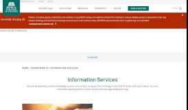 
							         Information Services | Medical College of Wisconsin								  
							    