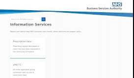 
							         Information Services | NHSBSA								  
							    