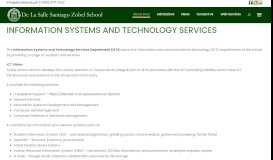 
							         Information Systems and Technology ... - De La Salle Santiago Zobel								  
							    