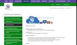 
							         Information Systems / Students PSD Cloud Resources								  
							    