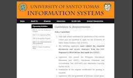 
							         Information Systems - UST								  
							    