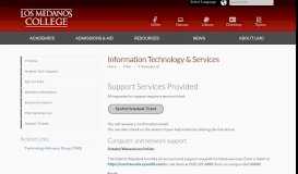
							         Information Technology and Services - Los Medanos College								  
							    