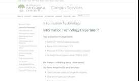 
							         Information Technology - Campus Services - MUM.edu								  
							    