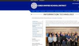 
							         Information Technology - Ceres Unified School District								  
							    