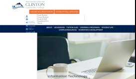 
							         Information Technology - Clinton Community College								  
							    