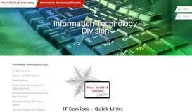 
							         Information Technology Division - Montclair State University								  
							    