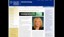
							         Information Technology | Emory Healthcare Information ... - Emory LITS								  
							    