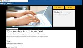 
							         Information Technology: Help Desk | Hofstra | New York								  
							    