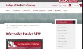 
							         Information Technology Help - UAMS College of Health Professions								  
							    