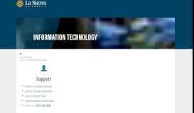 
							         Information Technology | La Sierra University								  
							    