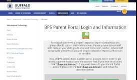 
							         Information Technology / Parent Portal - Buffalo Public Schools								  
							    