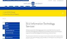 
							         Information Technology Services : SLU								  
							    