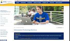 
							         Information Technology Services - UNG								  
							    