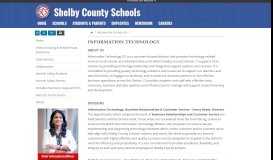 
							         Information Technology - Shelby County Schools								  
							    
