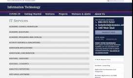 
							         Information Technology | University of Mississippi								  
							    
