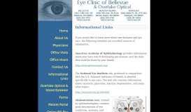 
							         Informational Links - Eye Clinic of Bellevue & Overlake Optical								  
							    