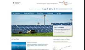 
							         Informationsportal Erneuerbare Energien - Netzeinspeisung								  
							    