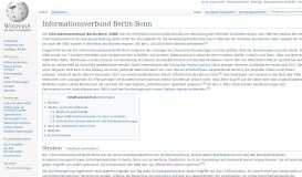 
							         Informationsverbund Berlin-Bonn – Wikipedia								  
							    
