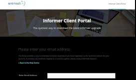 
							         Informer Client Portal								  
							    