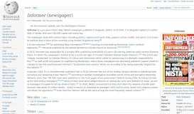 
							         Informer (newspaper) - Wikipedia								  
							    