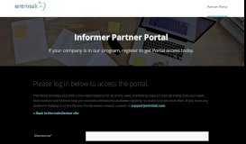 
							         Informer Partner Portal - Informer Client Portal - Entrinsik								  
							    