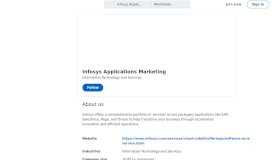 
							         Infosys Applications Marketing | LinkedIn								  
							    