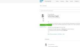 
							         infoView login - SAP Q&A								  
							    