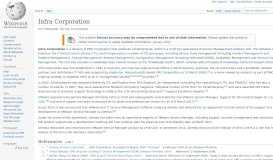 
							         Infra Corporation - Wikipedia								  
							    