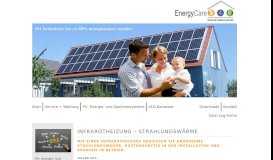 
							         Infrarotheizung – Strahlungswärme » - EnergyCare								  
							    