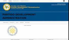 
							         Infrastructure Profile - Partido Development Administration								  
							    
