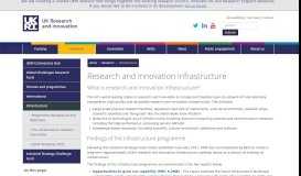 
							         Infrastructure - UK Research and Innovation								  
							    