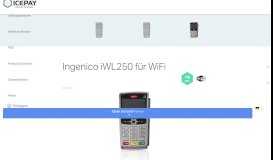 
							         Ingenico iWL250 für WiFi - Icepay								  
							    