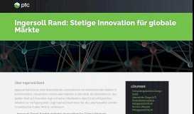 
							         Ingersoll Rand: Stetige Innovation für globale Märkte | PTC								  
							    